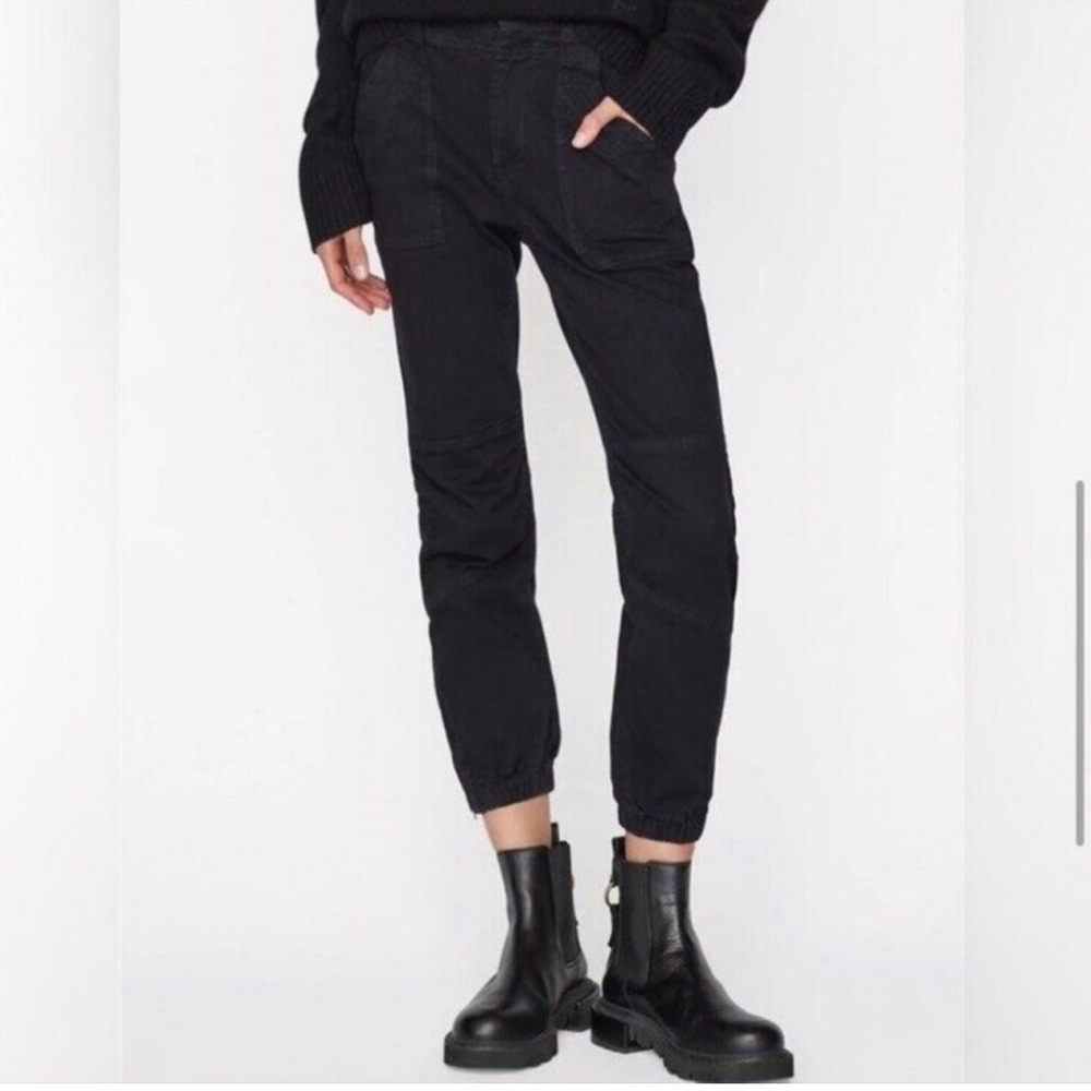 FRAME Denim Overdye Trapunto Cargo Joggers, Sz 25‎